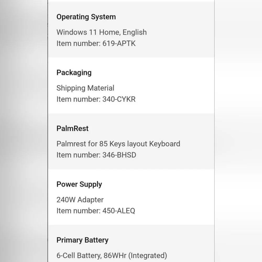 Dell Alienware m15 r7 Gaming Laptop